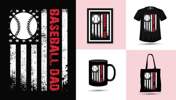 Baseball Dad Fathers Day Tshirt Design: A Designer's Asset