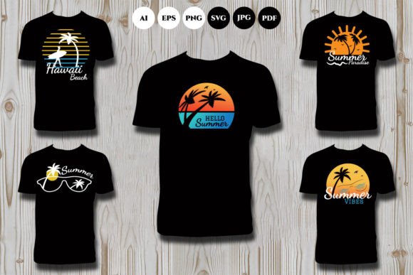 Beach T Shirt Design Bundle: A Versatile Creative Asset