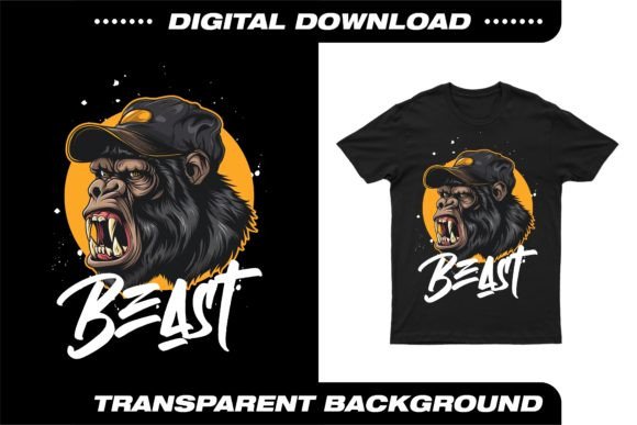 BEAST GORILLA STREETWEAR DESIGN: Bold Visual Assets