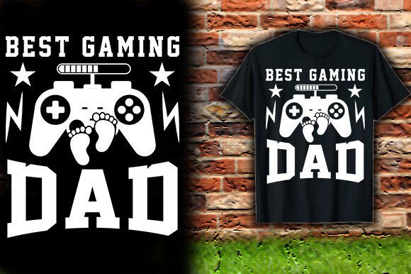 Best Gaming Dad T-Shirt Design: A Creative Asset
