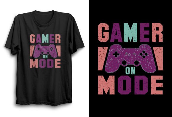 Game Mode On: A PNG Gaming T-shirt Design for Print on Demand