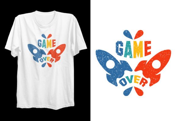 Game Over Vector PNG T-Shirt Design: Your Creative Solution