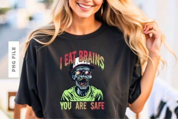 I Eat Brains T-shirt Design: A Bold Graphic for Modern Merchandise