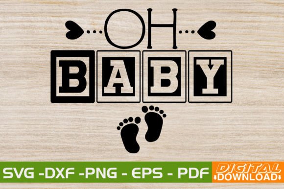 Oh Baby SVG Design: Layered Graphics for Modern Projects