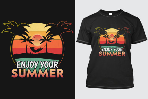 Summer T-shirt Design 5: Vibrant Vector Assets for Creative Projects