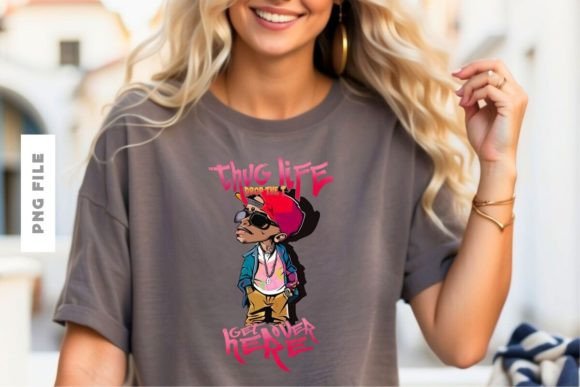 Thug Life Drop the T T-Shirt Design